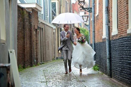 boda con lluvia